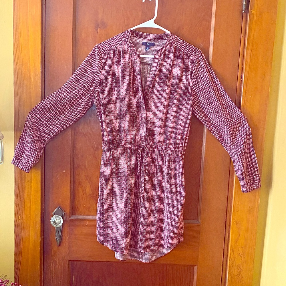 Gap Dress with drawstring tie waist.